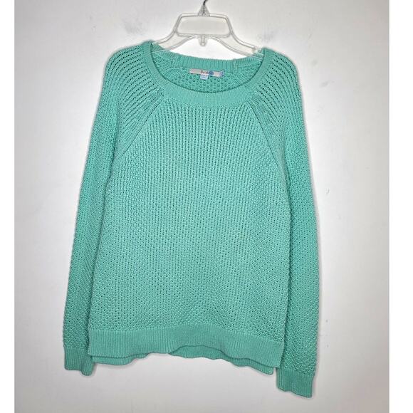 Boden light green cotton long sleeve crewneck sweater - 6 - Picture 2 of 5